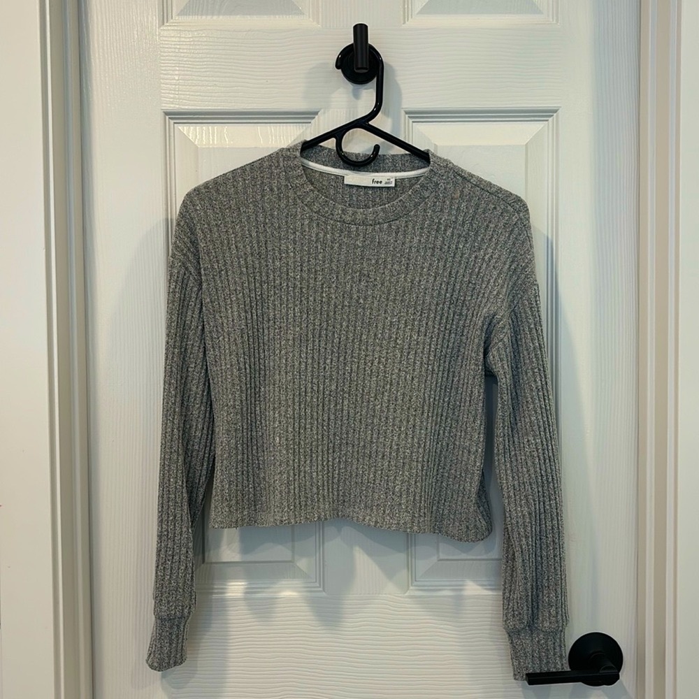 Aritzia Wilfred Free Ribbed Knit Top